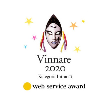  Web Service Award 2020: <br /> BÃ¤sta intranÃ¤t vinnare